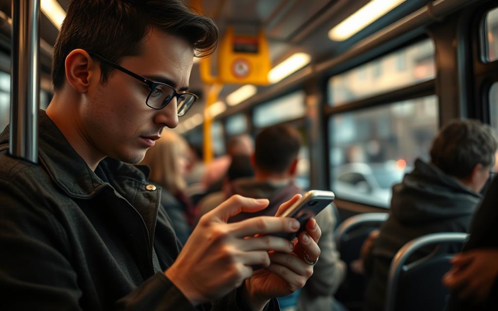 como praticar inglês no trânsito ou no transporte público