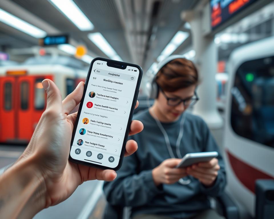 aplicativos de aprendizado para estudar inglês no transporte