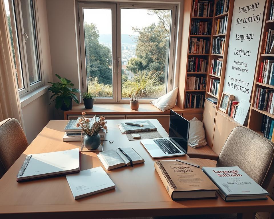 como montar rotina de estudos de idioma