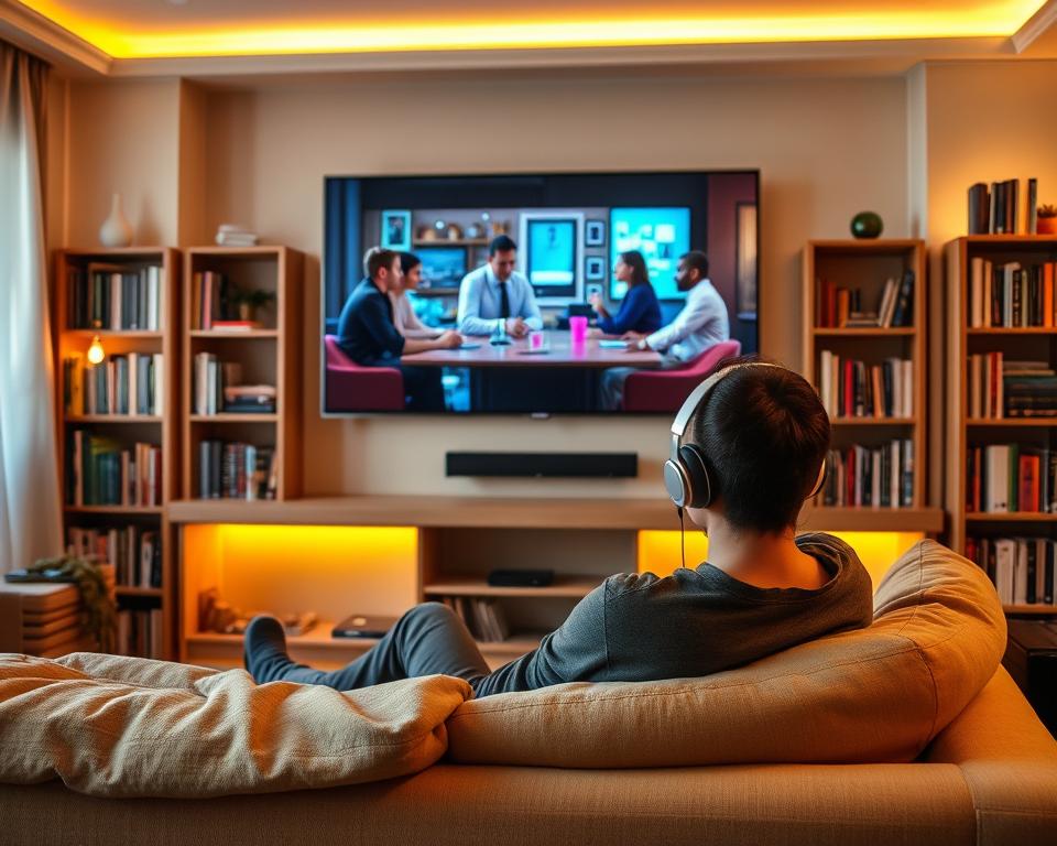 como usar séries com áudio em inglês para treinar listening