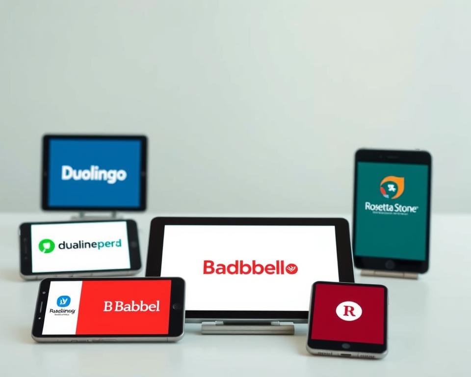 comparação de apps de idiomas