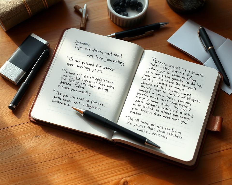 dicas de journaling em inglês