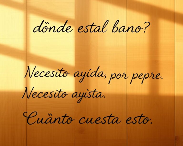 frases úteis em espanhol para viagem