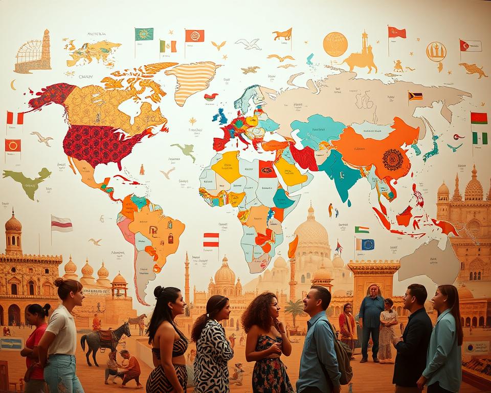 uso de idiomas em diferentes países
