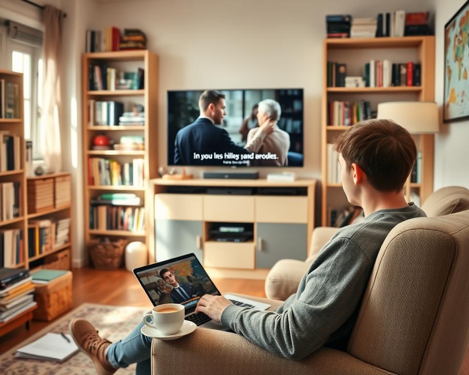 como aprender inglês com filmes